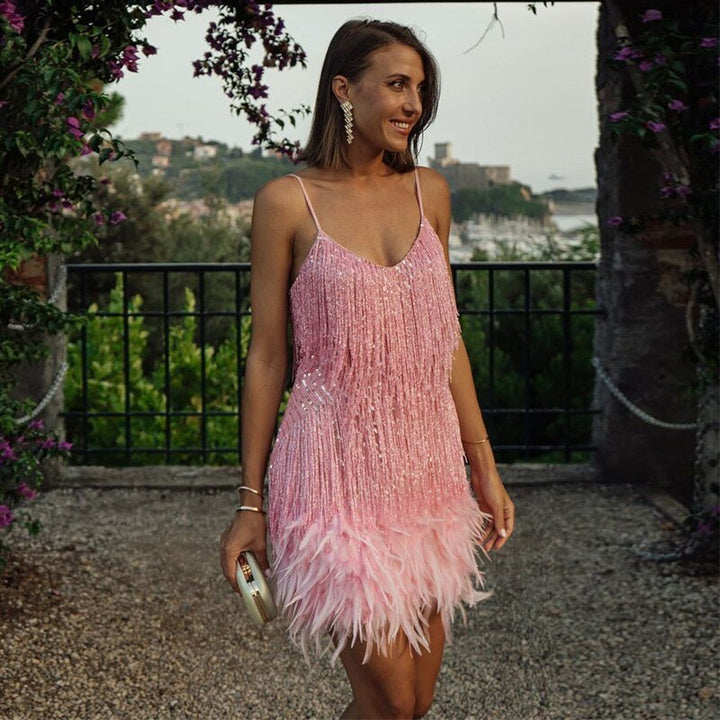 Ginevra™ | Mini abito in piume