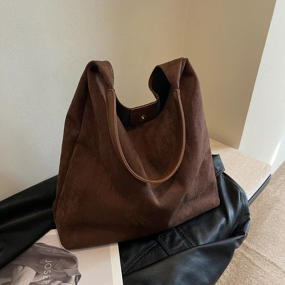 Astella™ | Borsa Tote In Pelle Scamosciata