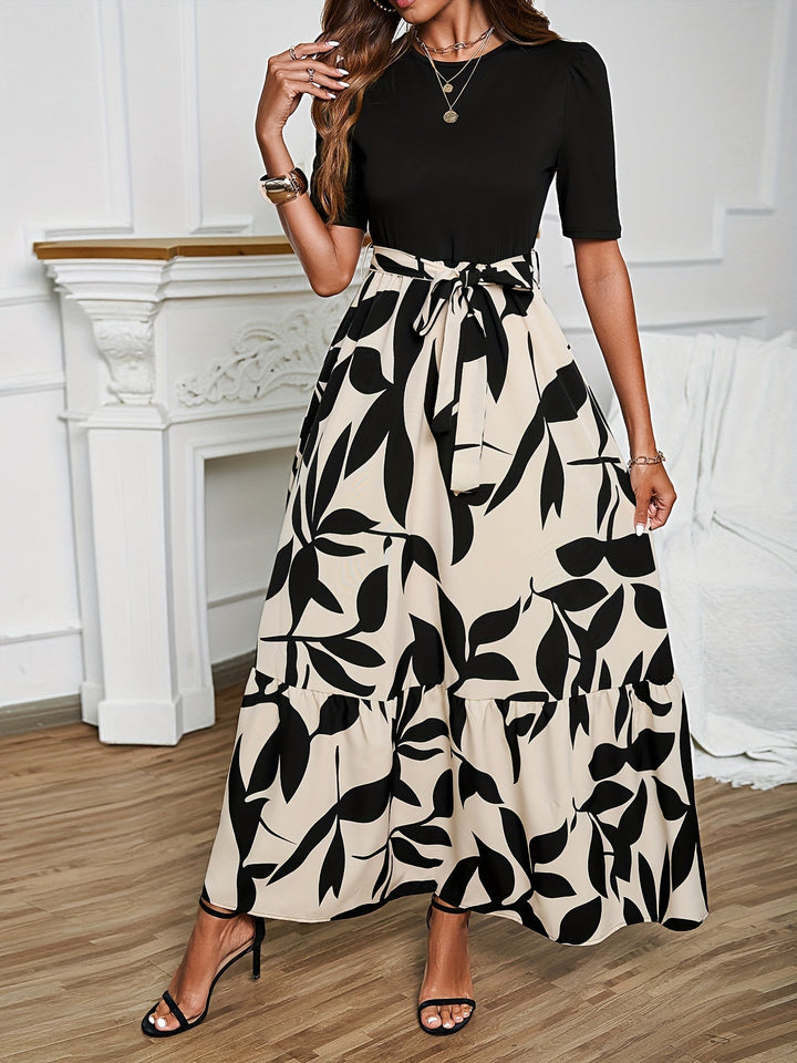 Beatrice™ | Elegante abito floreale a maniche corte